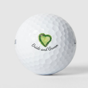 Golf course heart shape  golf balls