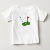Golf Course Hole with Flag