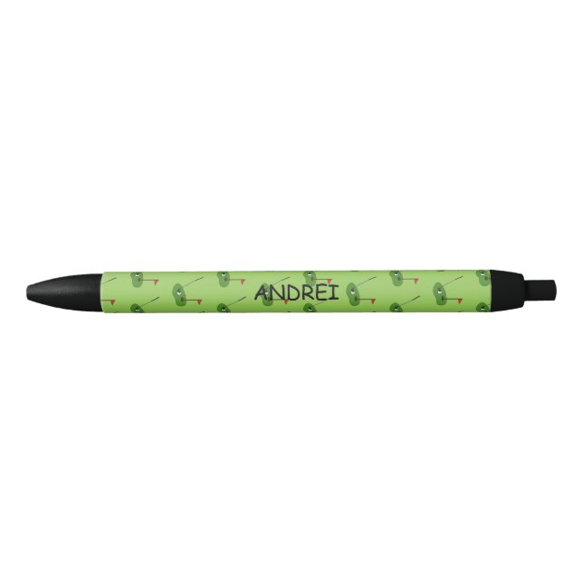 Golf Course Hole with Flag Personalize Pen (Front)