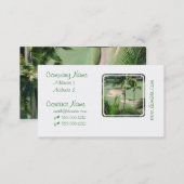Golf Course in Tropics Business Cards (Front/Back)
