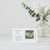 Golf Course in Tropics Business Cards (Standing Front)