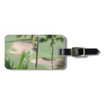 Golf Course in Tropics Luggage Tag