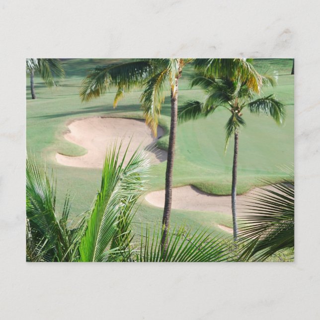 Golf Course in Tropics Postcard (Front)