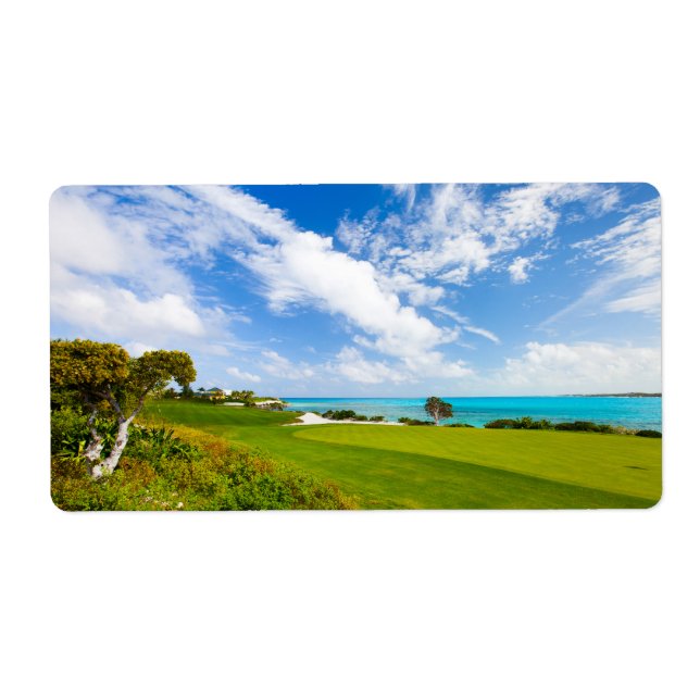 Golf course label (Front)