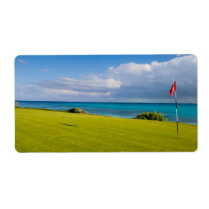 Golf course label