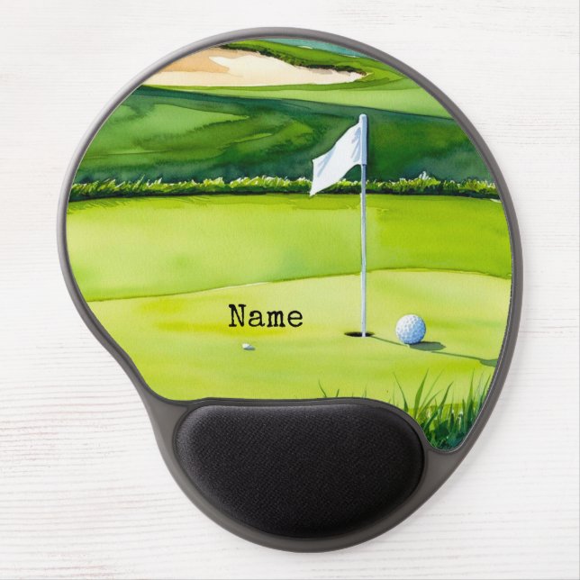 Golf Course Landscape Gel Mouse Pad  (Front)