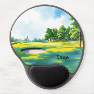 Golf Course Landscape Gel Mouse Pad