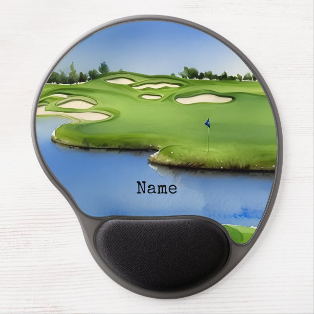 Golf Course Landscape Gel Mouse Pad  (Front)
