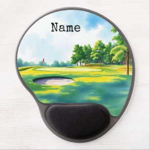 Golf Course Landscape Gel Mouse Pad