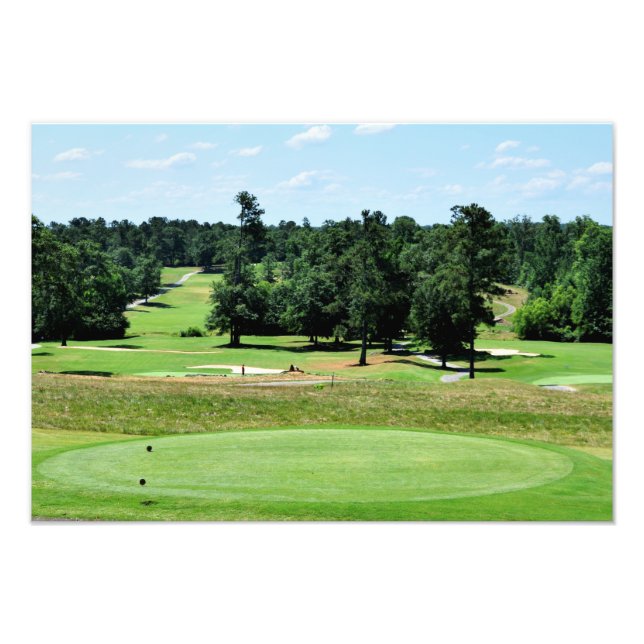 Golf course landscape photo print (Front)