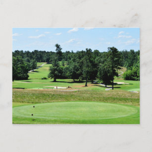 Golf course landscape postcard