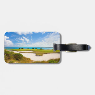 Golf course luggage tag