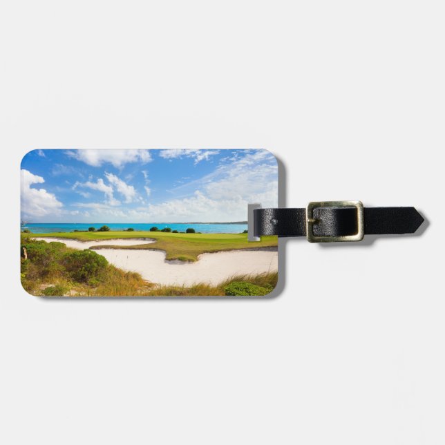 Golf course luggage tag (Front Horizontal)