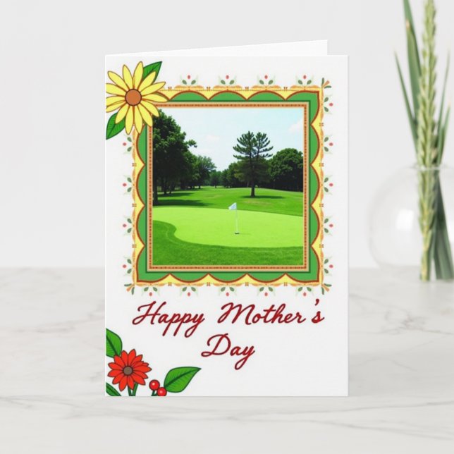 Golf Course Mothers Day Card (Front)