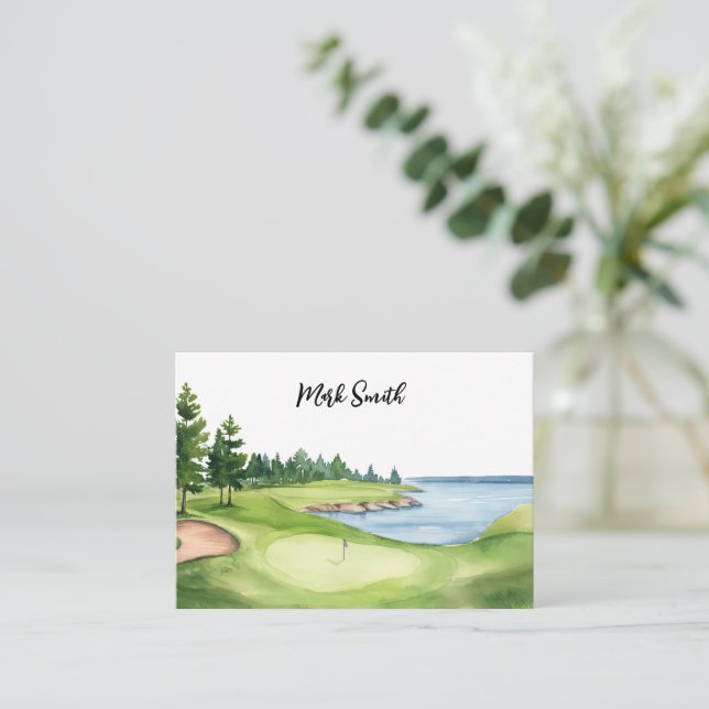 Golf course  note card (Standing Front)