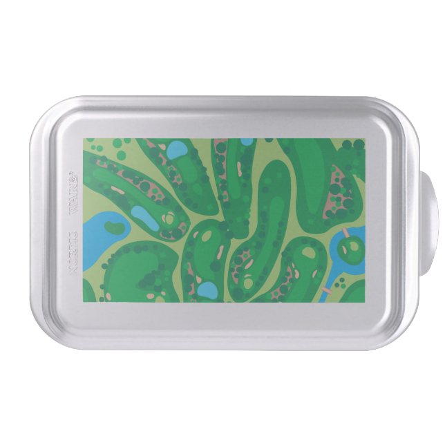 golf course par golf course green cake pan (Front)