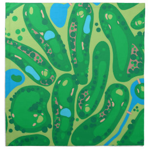 golf course par golf course green cloth napkin