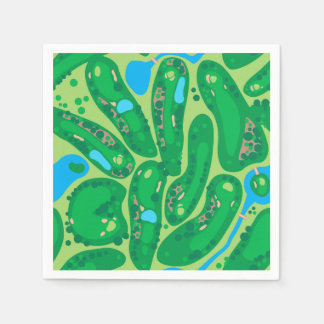 golf course par golf course green napkins