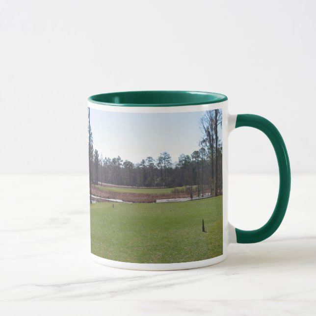 Golf course photo mug. mug (Right)