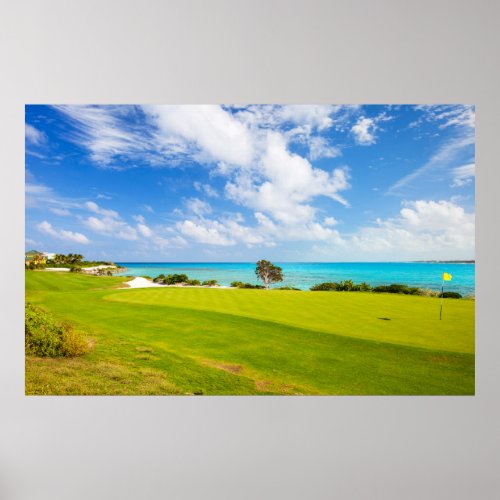 Golf course poster