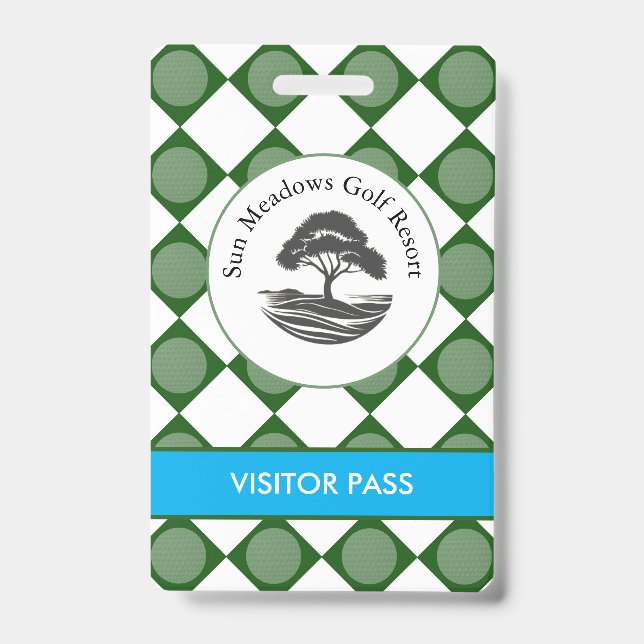 Golf Course Press & Guest Access Badge (Front)