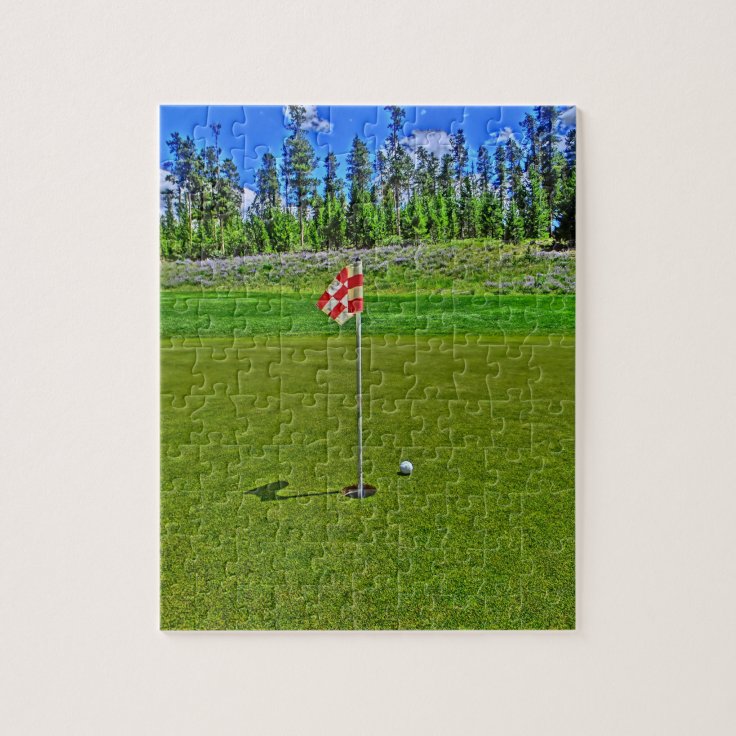 Golf course puzzle Zazzle