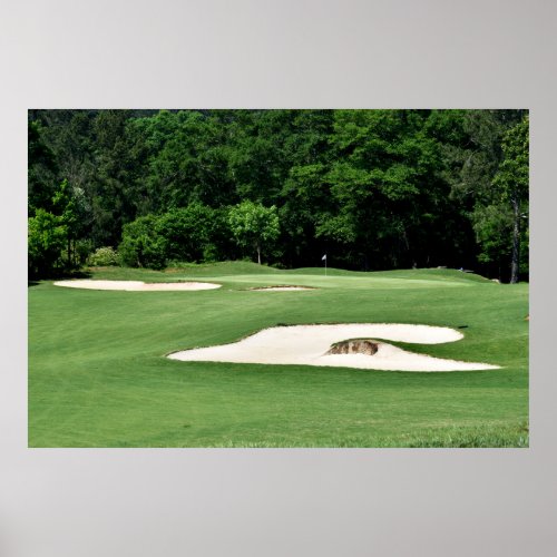 Golf Course Sand Traps Poster