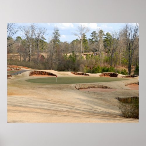 Golf Course Sand Traps Poster