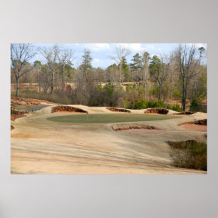 Golf Course Sand Traps Poster