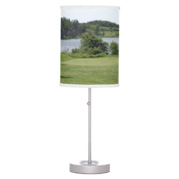 Golf Course Scene Table Lamp.. Table Lamp by DKGolf at Zazzle