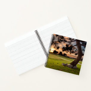Golf Course Sunset Notebook