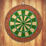 Golf Course Theme Dartboard With Darts<br><div class="desc">Play the fairway,  green,  sand traps,  water hazards and a hole in one on this golf motif dart board.</div>
