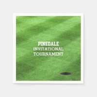 Golf Course Turf Personalized Napkins