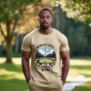 Golf Course World's Best Dad by Par Tri-Blend Shirt