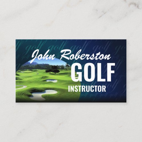 Golf Courses Business Card