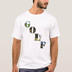 Golf Courses Logo With Golf Ball, T-Shirt