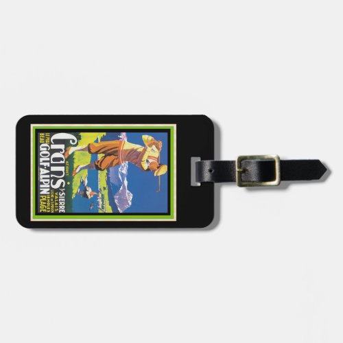 Golf Crans_sur_Sierre Vintage Luggage Tag