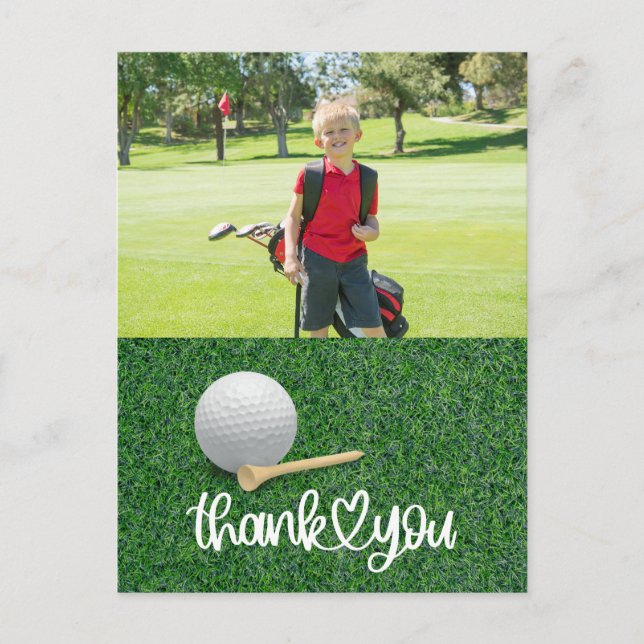 Golf Create your own thank you card (Front)