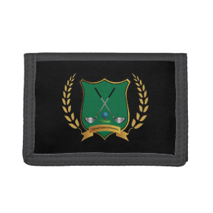 GOLF Crest with Laurel Wreath Golf Wallet