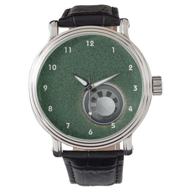 Golf Cup and Ball on the Greens Watch (Front)