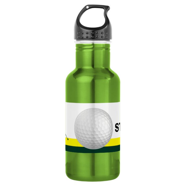 Golf customizable stainless steel water bottle (Front)