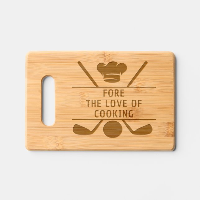 Golf Cutting Board Fore The Love Of Cooking (Front)