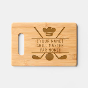 Golf Cutting Board Personalized Grill Master Gift