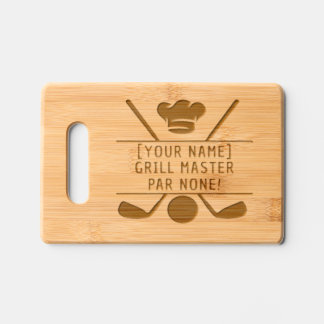Golf Cutting Board Personalized Grill Master Gift