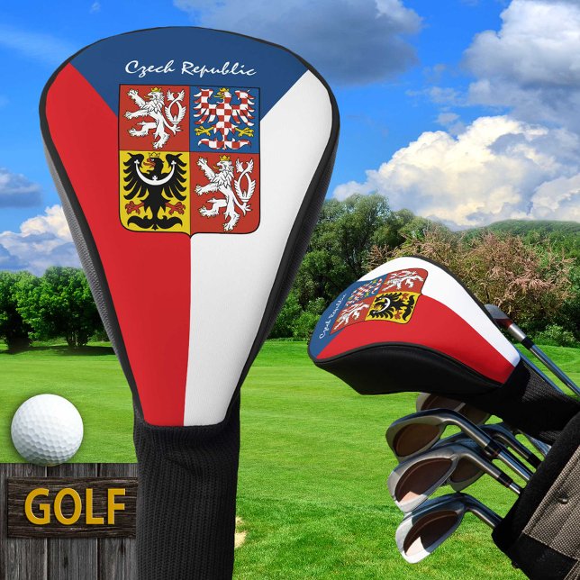 Golf Czech Republic & Flag /Czechia Golf Clubs  Golf Head Cover (Creator Uploaded)