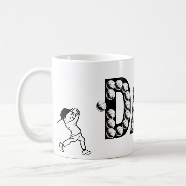 Golf Dad Father's Day Coffee Mug (Left)