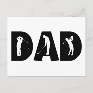 Golf Dad Gift Postcard
