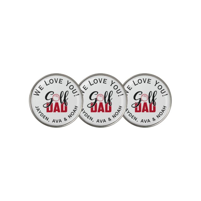 Golf Dad Golf Ball Marker (3 Up)