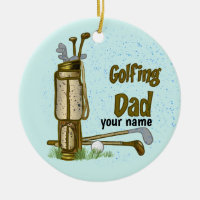Dad Golf Ornament