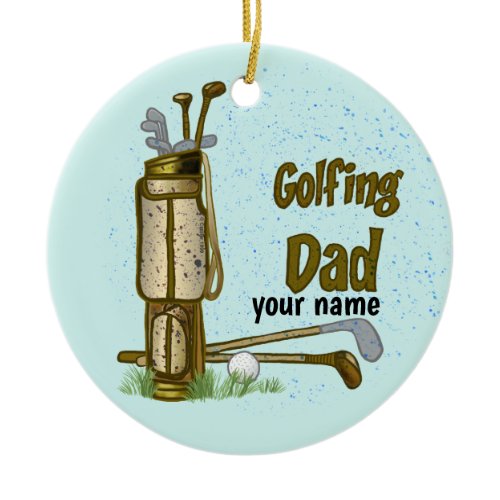 Golf Dad golf ornament